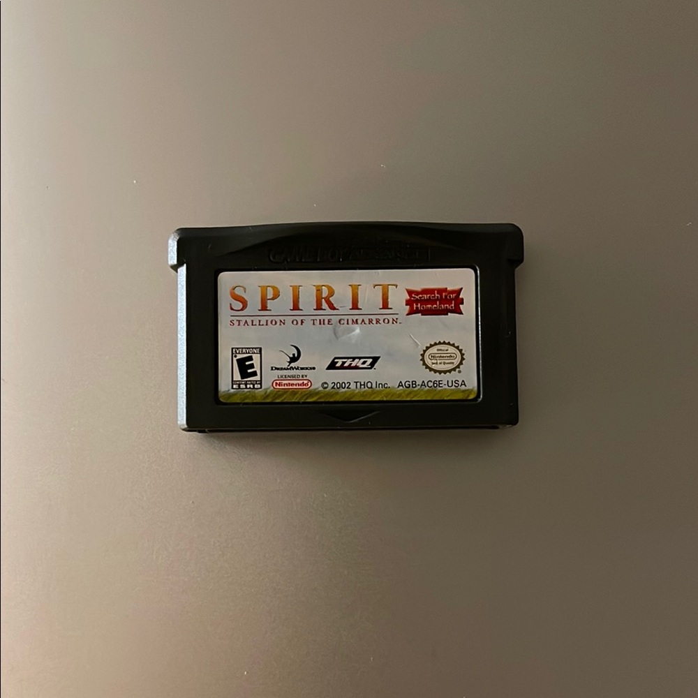 Spirit: Stallion of the Cimarron Game Cartridge- Game Boy Advance